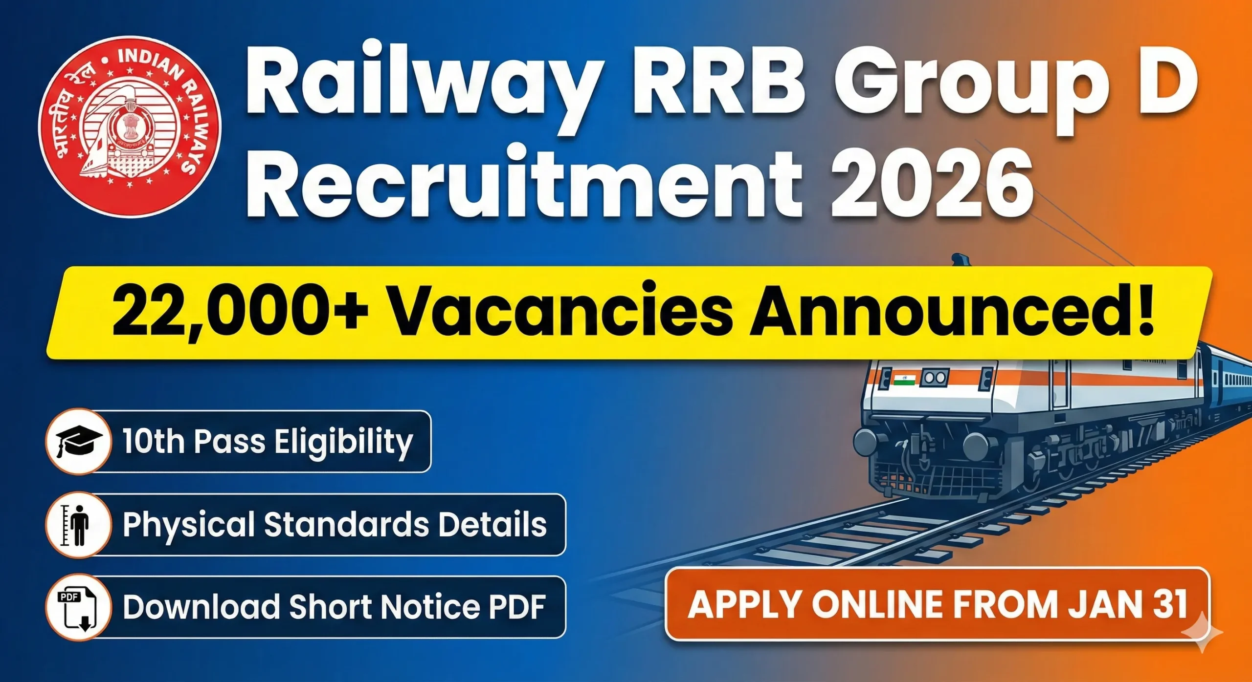 Railway RRB Group D Recruitment 2026