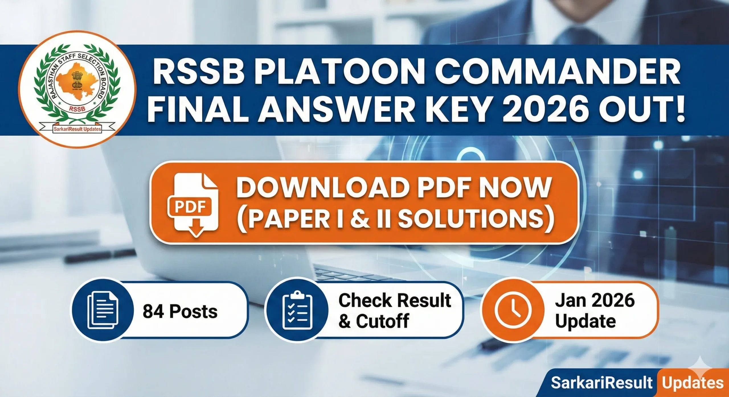 RSSB Platoon Commander Final Answer Key 2026 Out