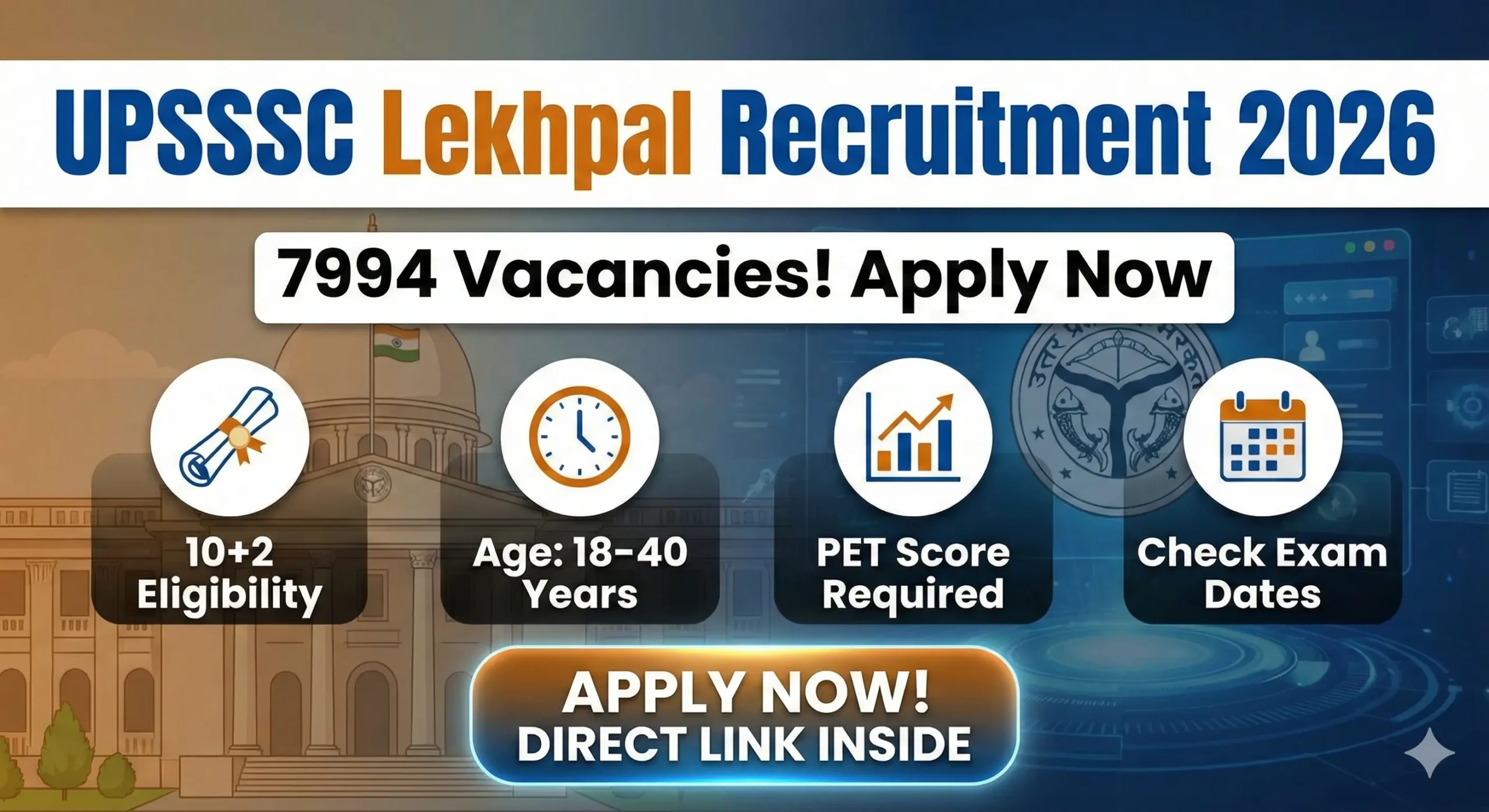 UPSSSC Lekhpal Recruitment 2026 Apply Online