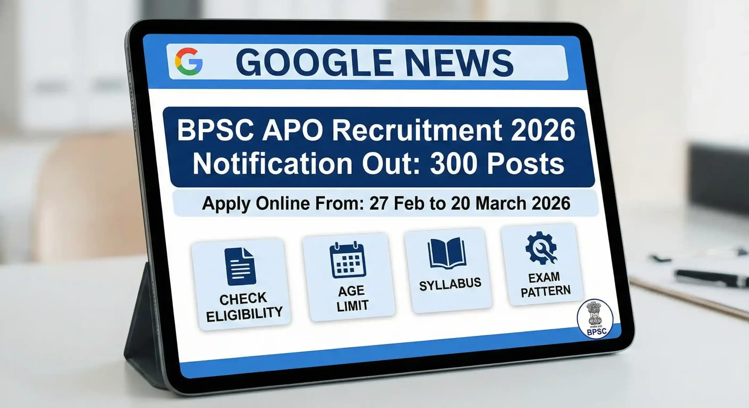 Bihar BPSC Assistant Prosecution Officer APO Recruitment 2026 Online Application Portal