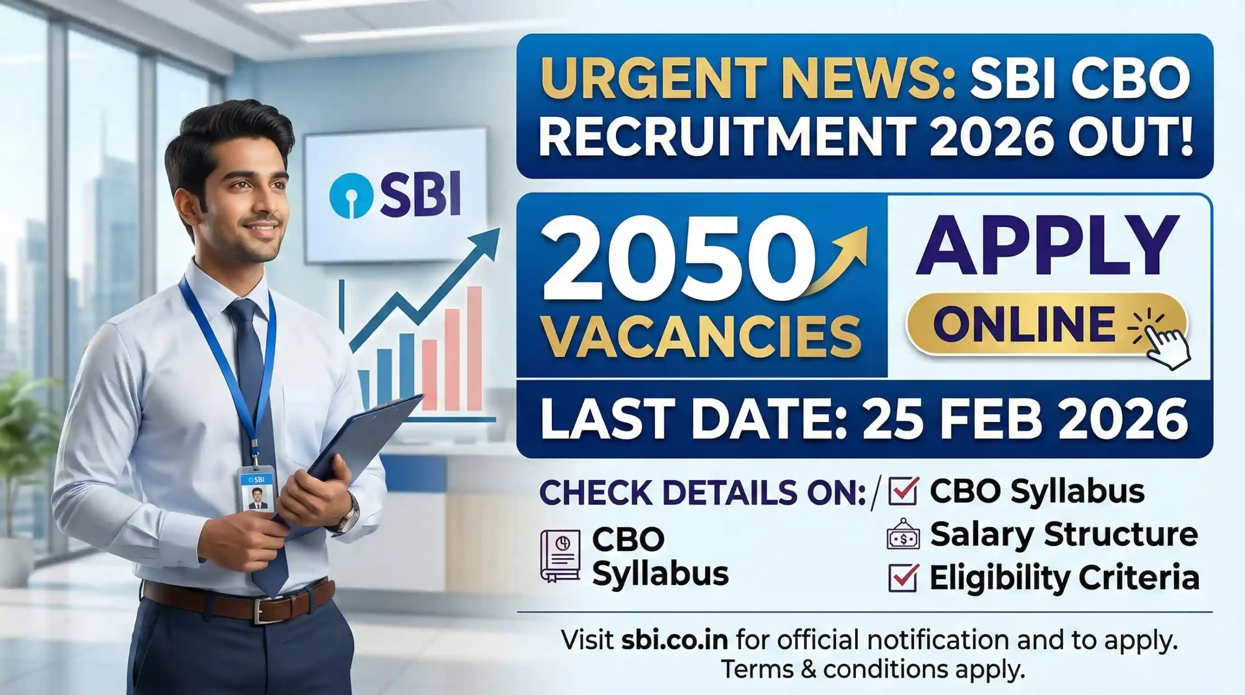 SBI Circle Based Officer CBO Recruitment 2026 Online Application Portal
