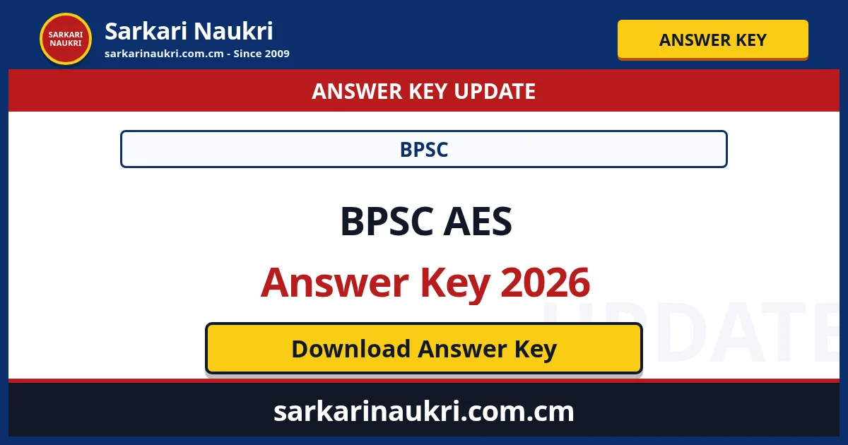 BPSC AES Answer Key 2026 - Sarkari Naukri